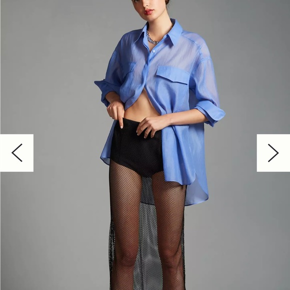 Black Mesh Skirt - Picture 4 of 6